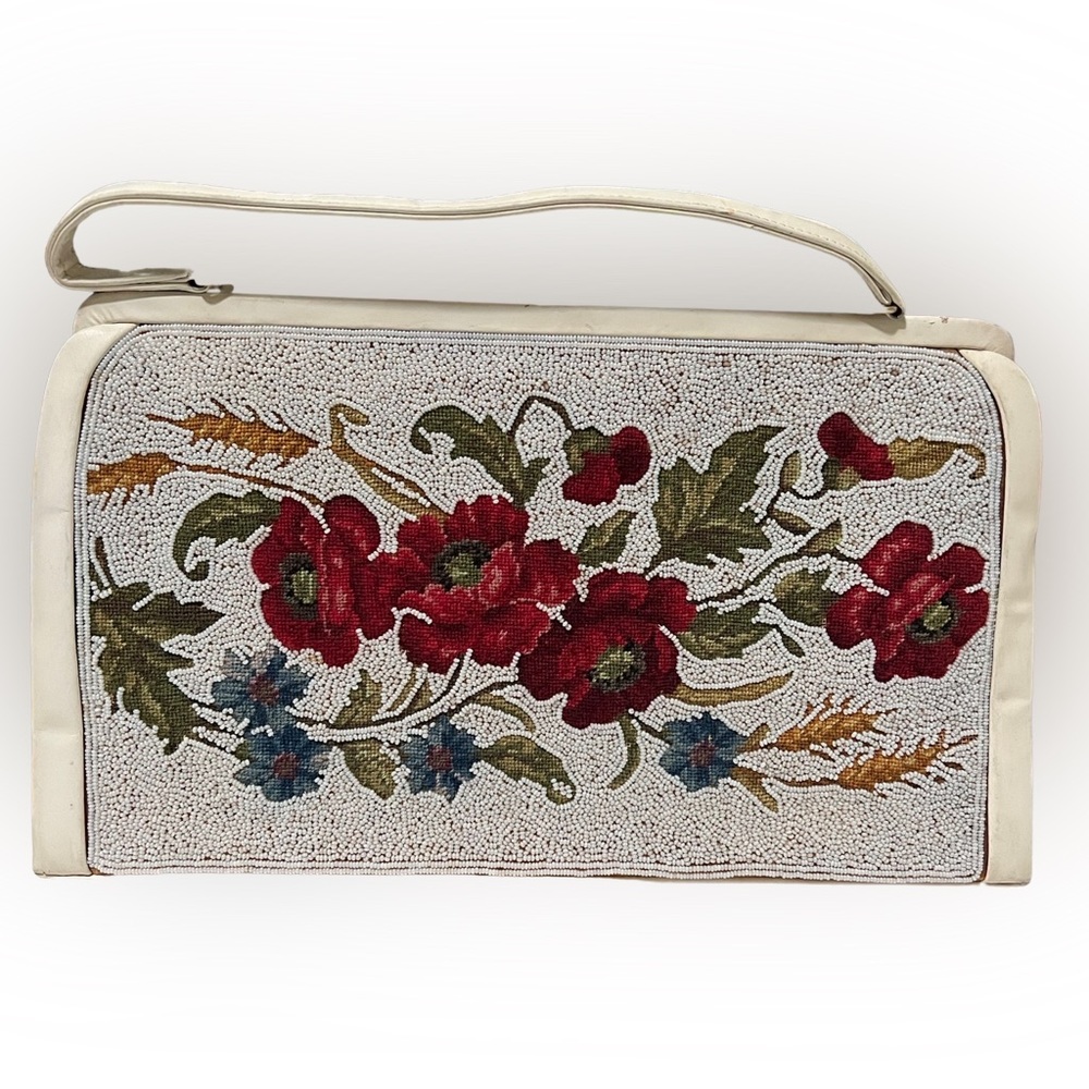 Vintage Needlepoint & Beaded Handbag